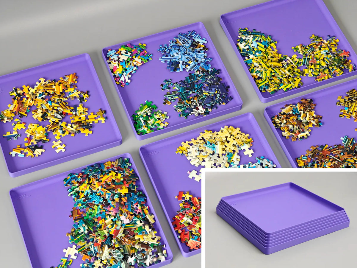 Plateaux de tri pour puzzles. Empilables - Bébé Print