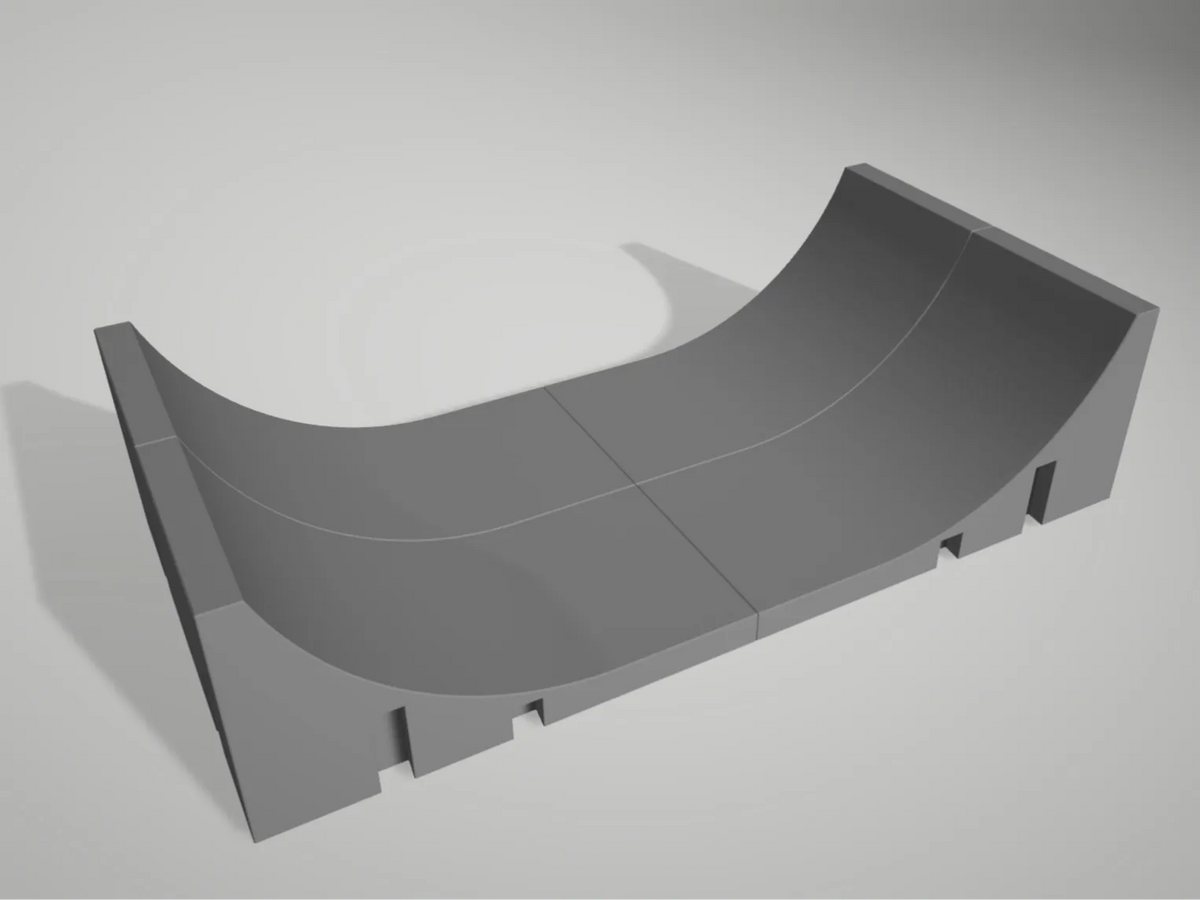 Fingerboard Half Pipe / Mini Rampe - Modulaire - Vélo Print