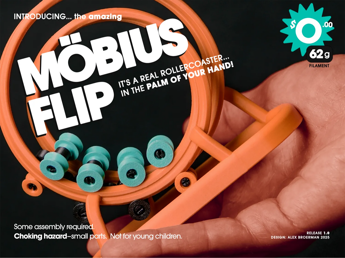 Le montagnes russes manuelles « Möbius Flip » - Science Print