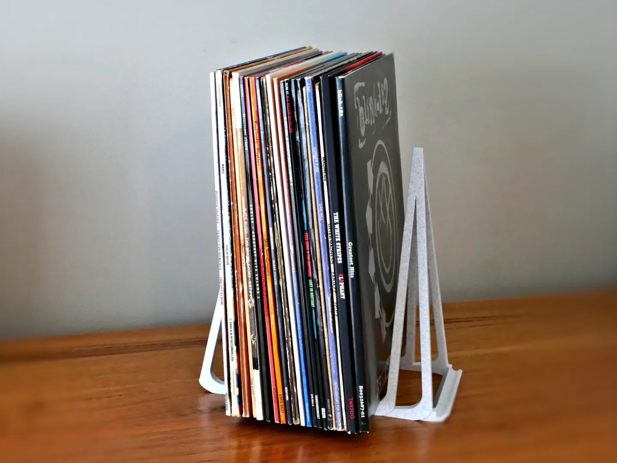 Support de disques vinyles avec étagère 'En cours - Music Print