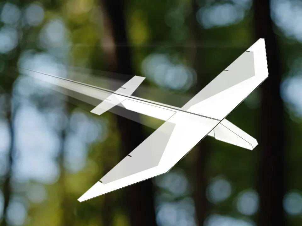 Avion en papier de haut niveau - Maquette Print