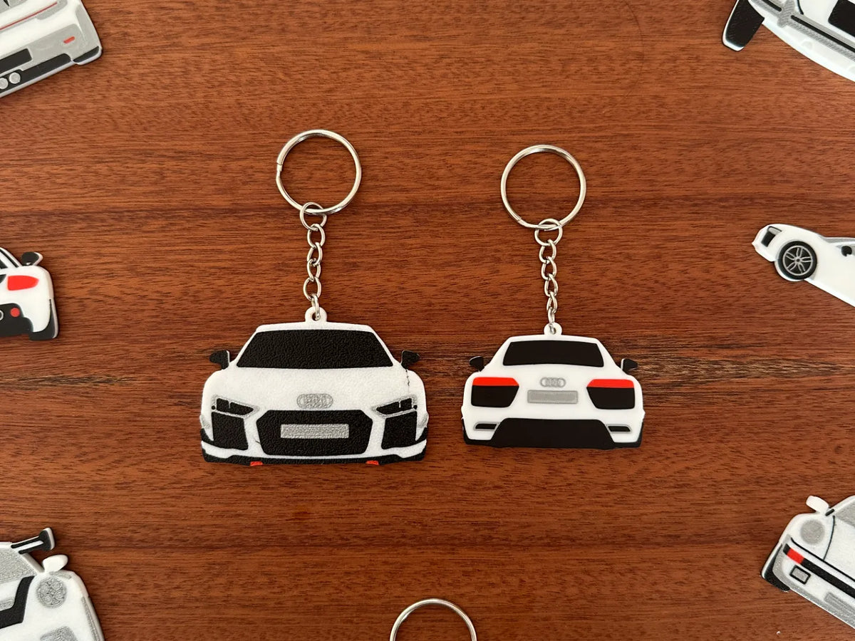 Porte-clés Audi R8 double face - Figurine Print