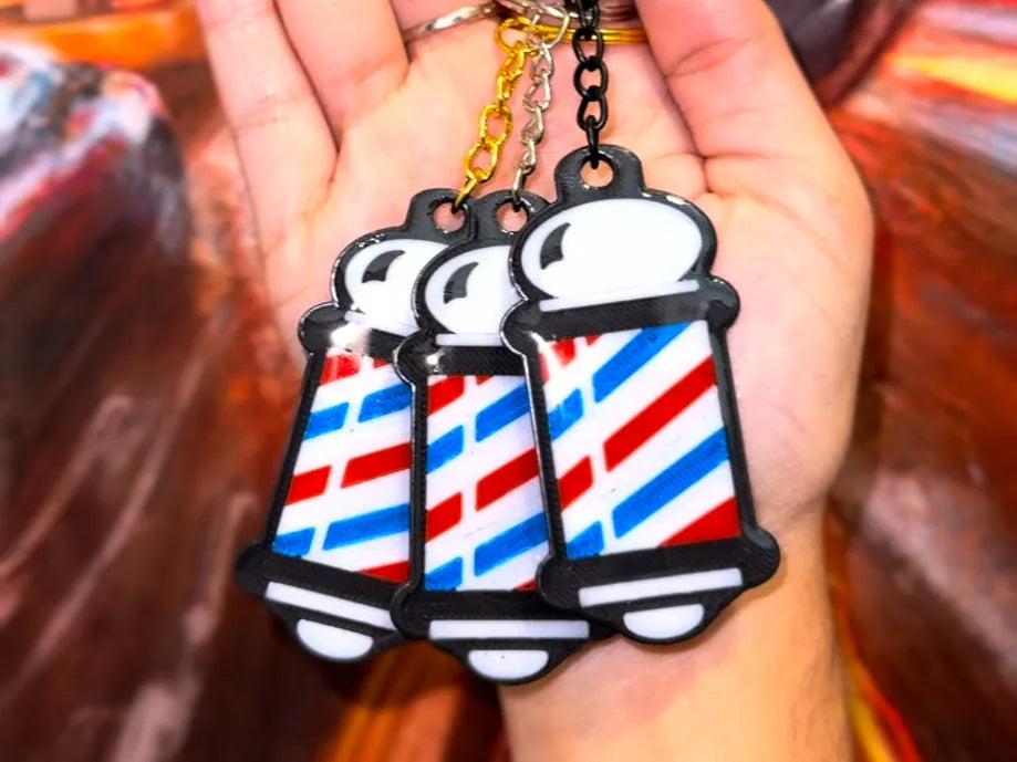Porte-clés NFC Barber Pole - NFC Print
