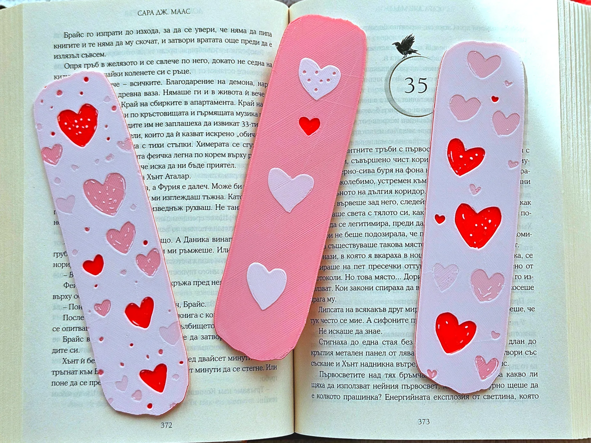 Marque-pages en forme de cœur - Marque-pages amoureux - Music Print