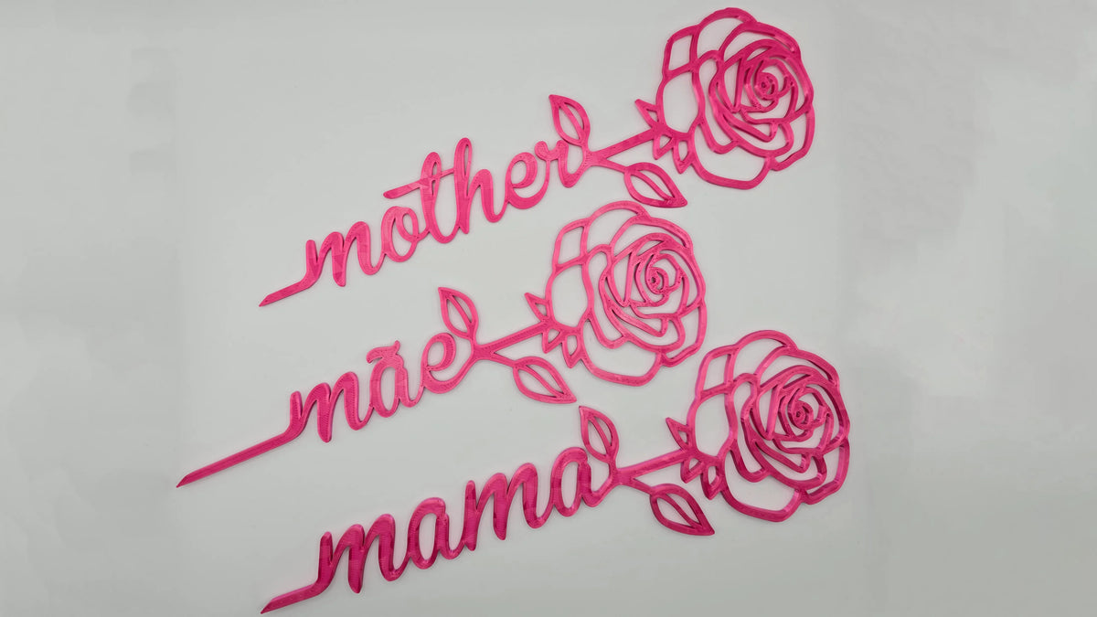 Rose de la Fête des Mères - Rosa Mãe - Rosa Madre - Cadeau Print