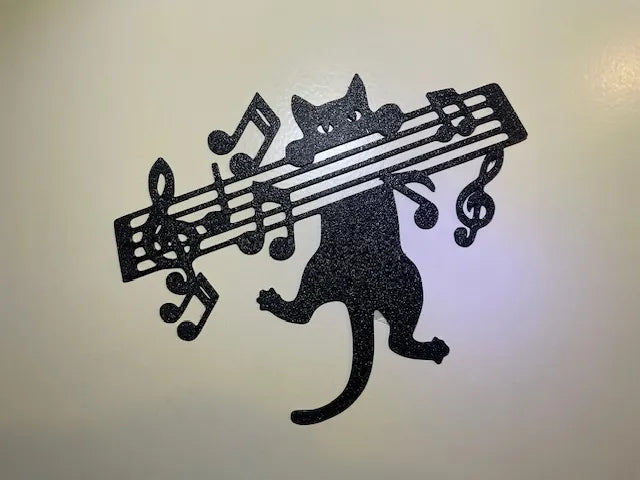 Décor mural, portes, fenêtres, enseignes, chats, notes de musique - Music Print