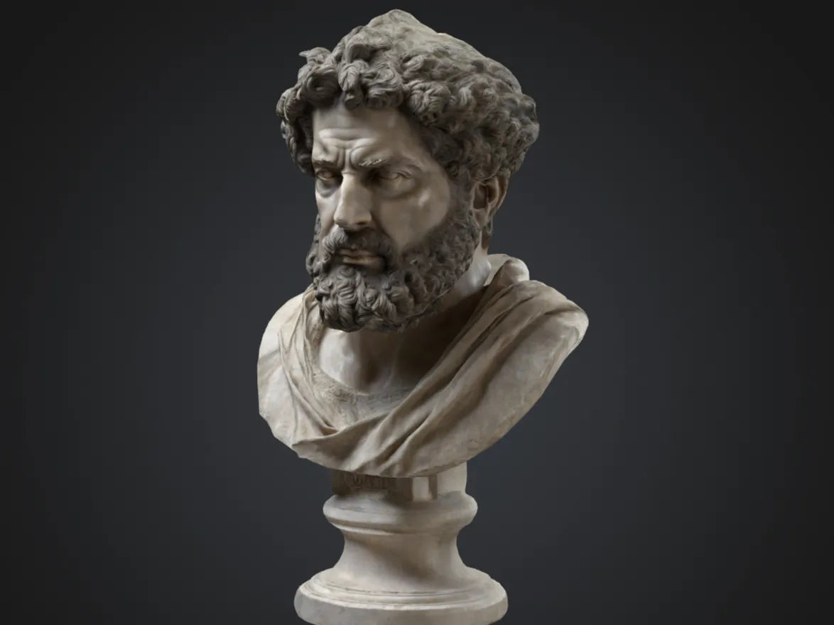 Buste de statue romaine - Art Print