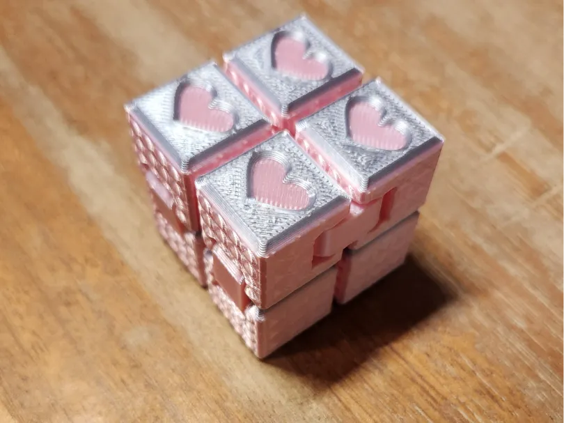 Cube Infini Cœur - Jeux Print