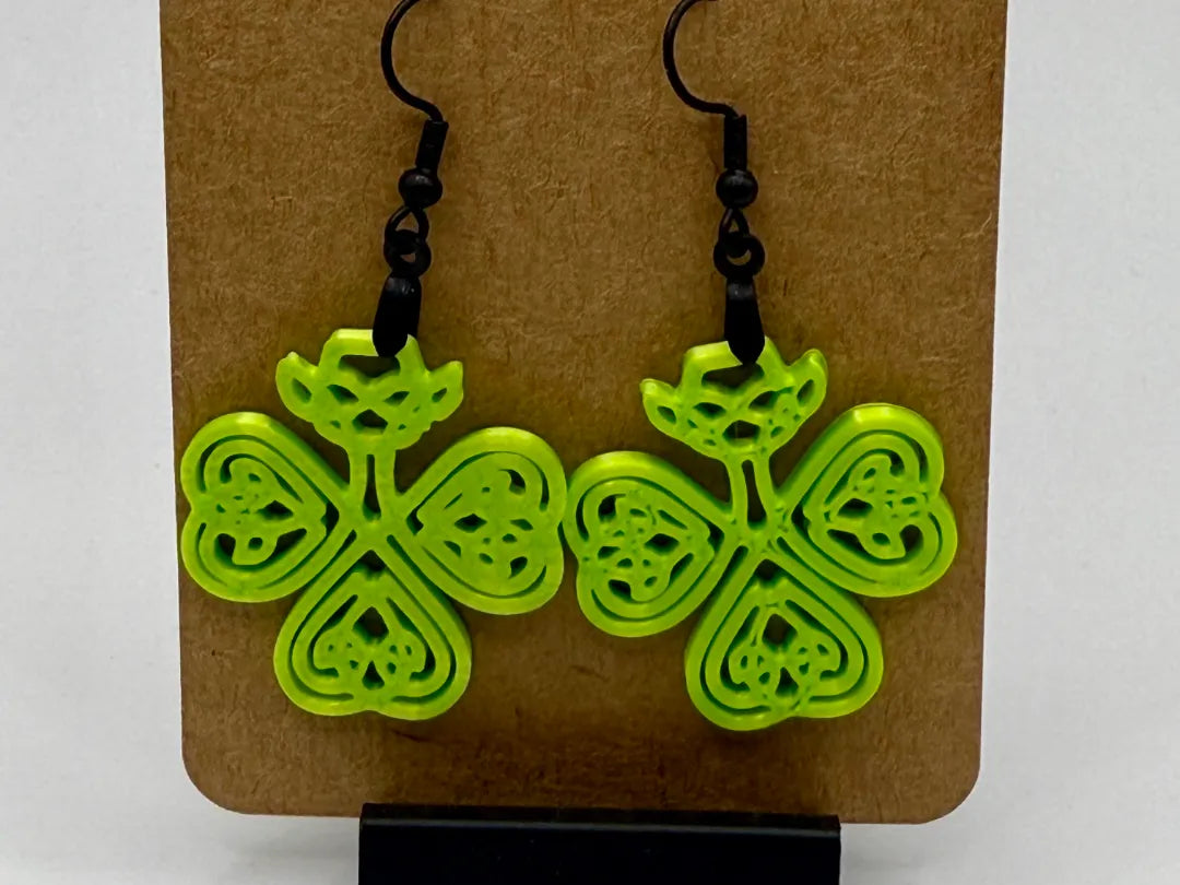 Boucles d'oreilles trèfle celtique Saint-Patrick - Fêtes Print