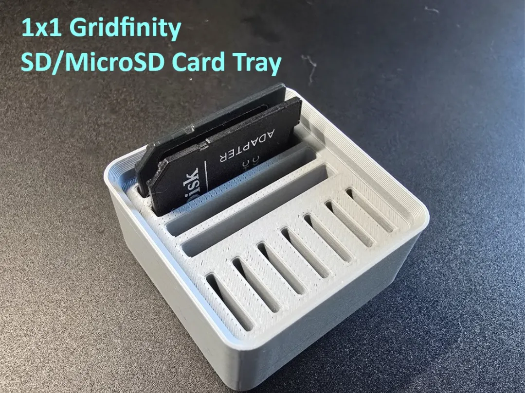Support de carte SD Gridfinity – modèle 2 - Tech Print