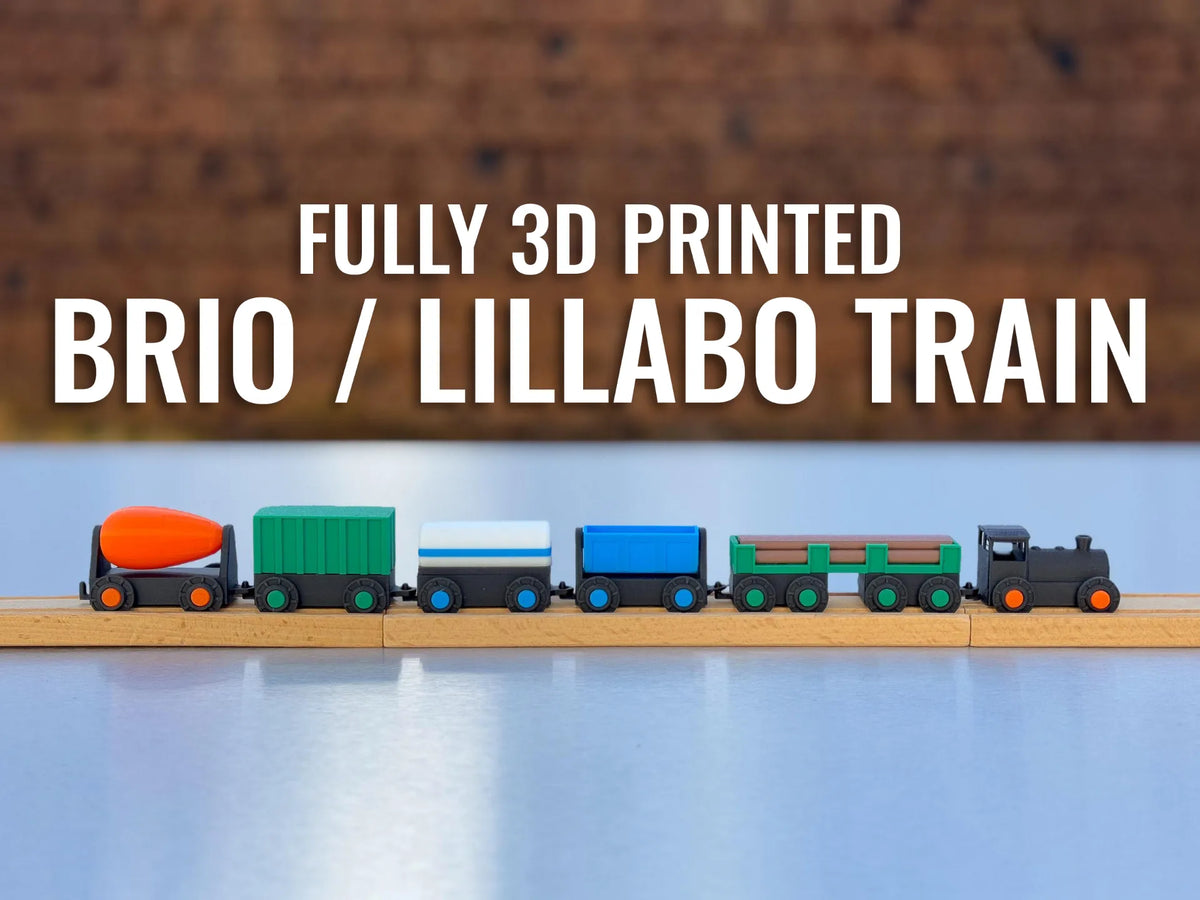 Modèle de train Brio/Lillabo entièrement imprimé en 3D - Maquette Print