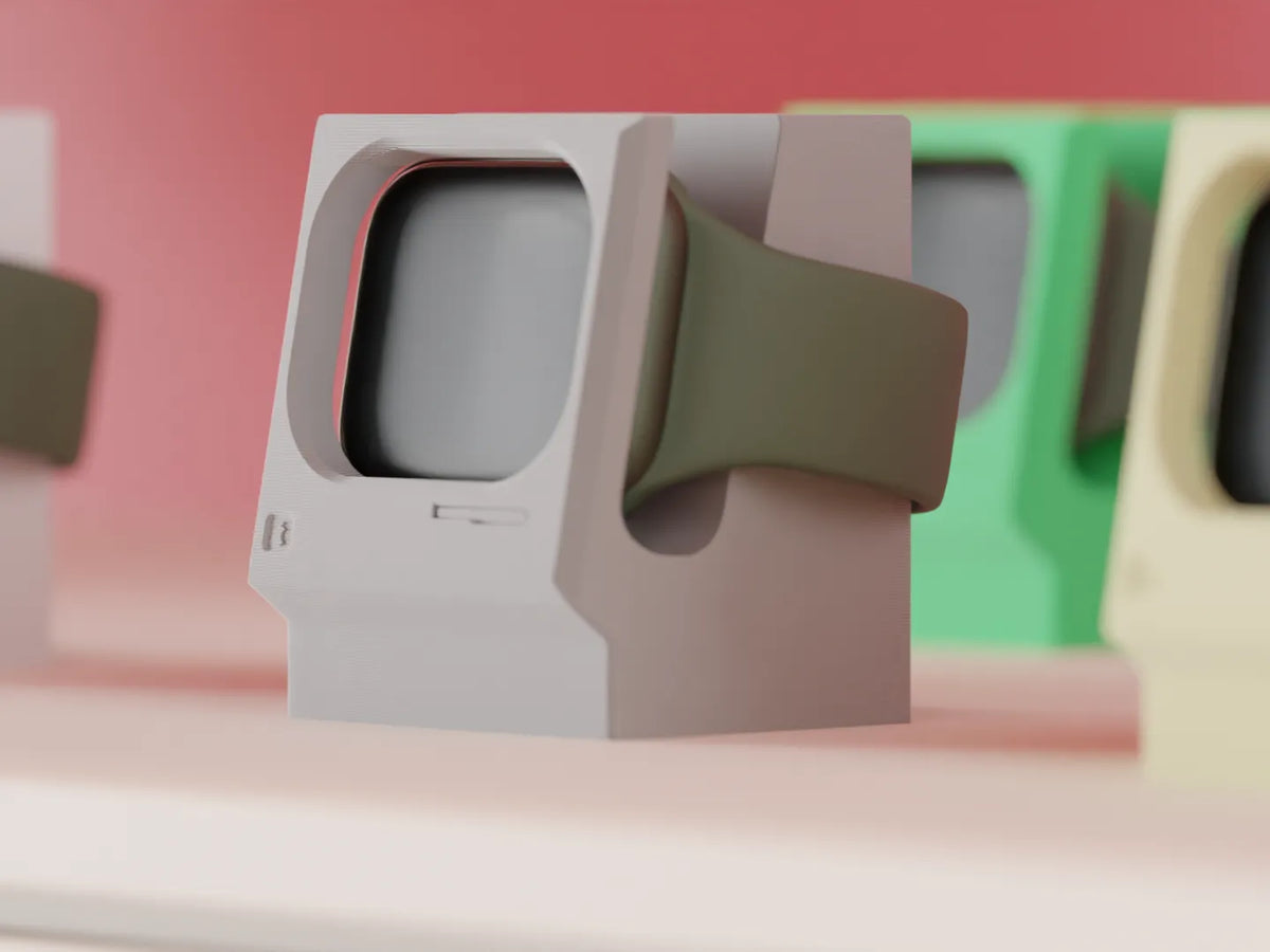 Support de charge Apple Watch style Mac Classic - Tech Print