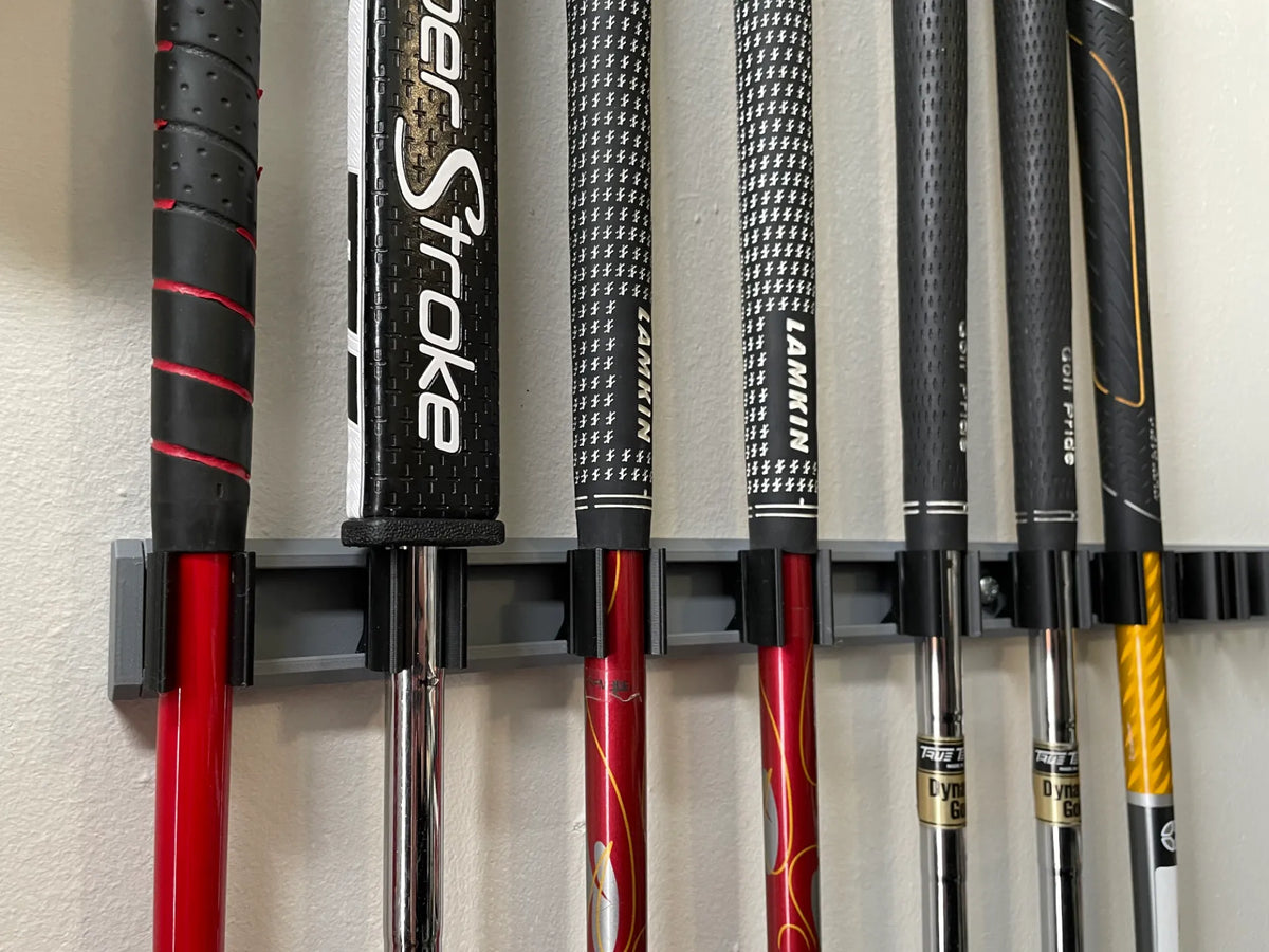 Support mural coulissant et extensible pour clubs de golf - Sport Print