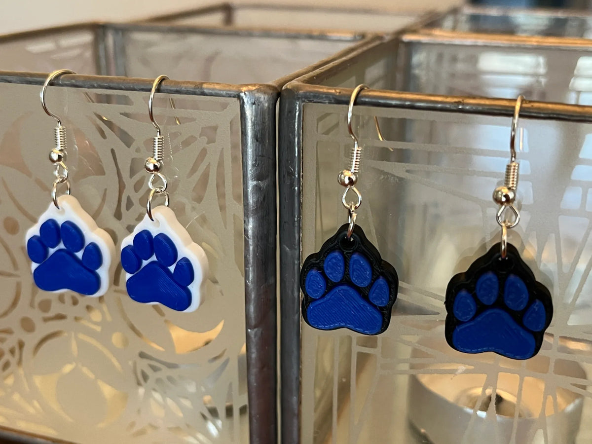 Boucles d'oreilles empreinte de patte - Pet Print