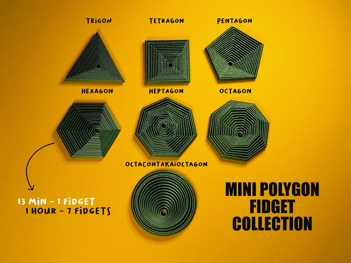 Collection de Fidgets Polygones Mini - Jeux Print