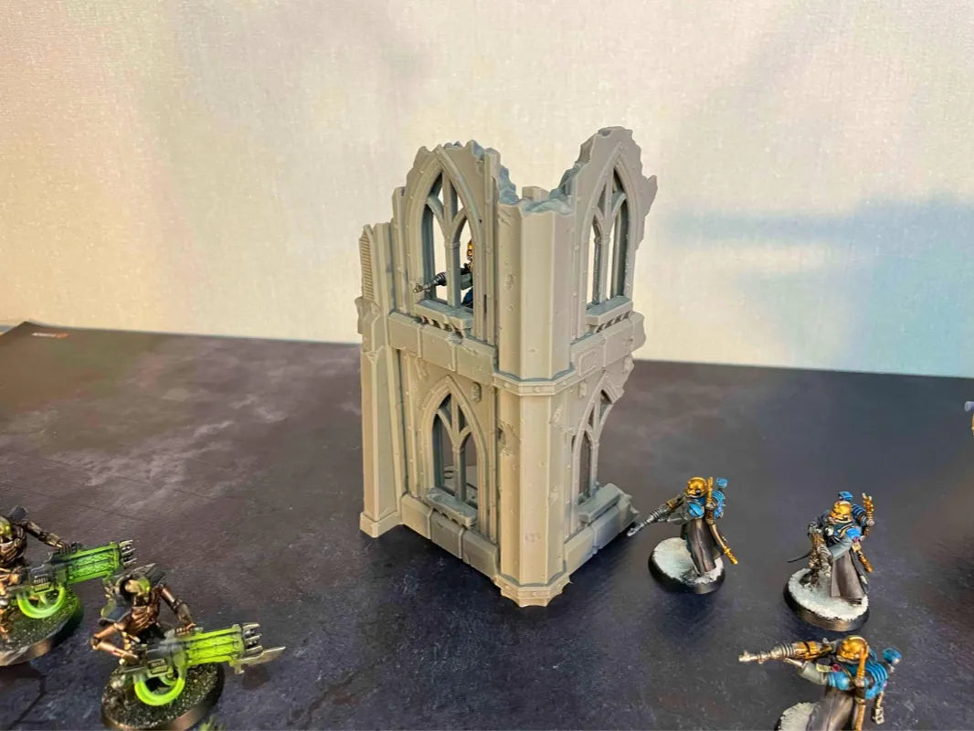 Terrain de jeu de guerre Castograd : ruines et murailles - Maquette Print