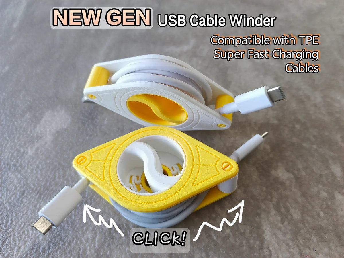 Enrouleur de câble USB nouvelle génération (faible résistance) - Bureau Print