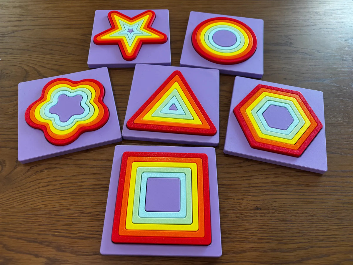 Jeux d'anneaux de tri de formes ! – Jouet pour enfants - Bébé Print