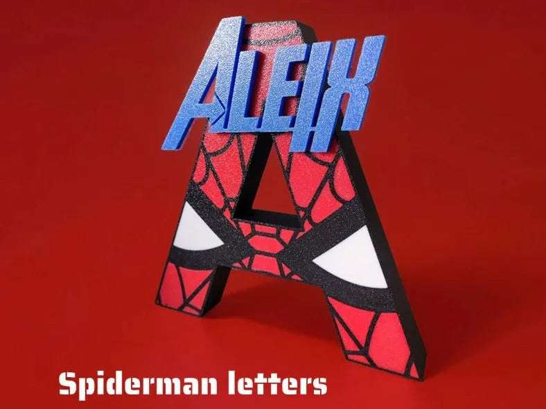 Lettres Spiderman - Art Print
