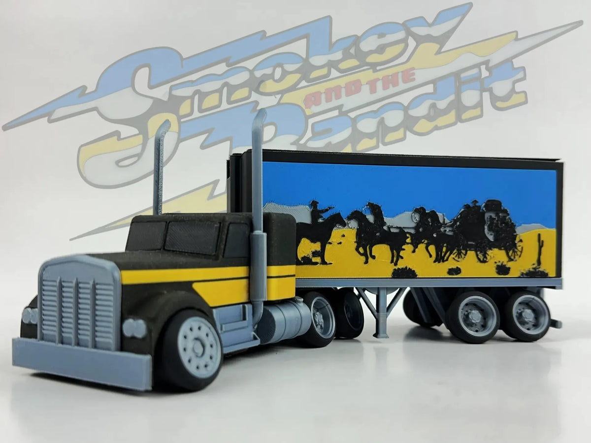 Camion semi-remorque Kenworth stylisé (Smokey and the bandit) - Maquette Print