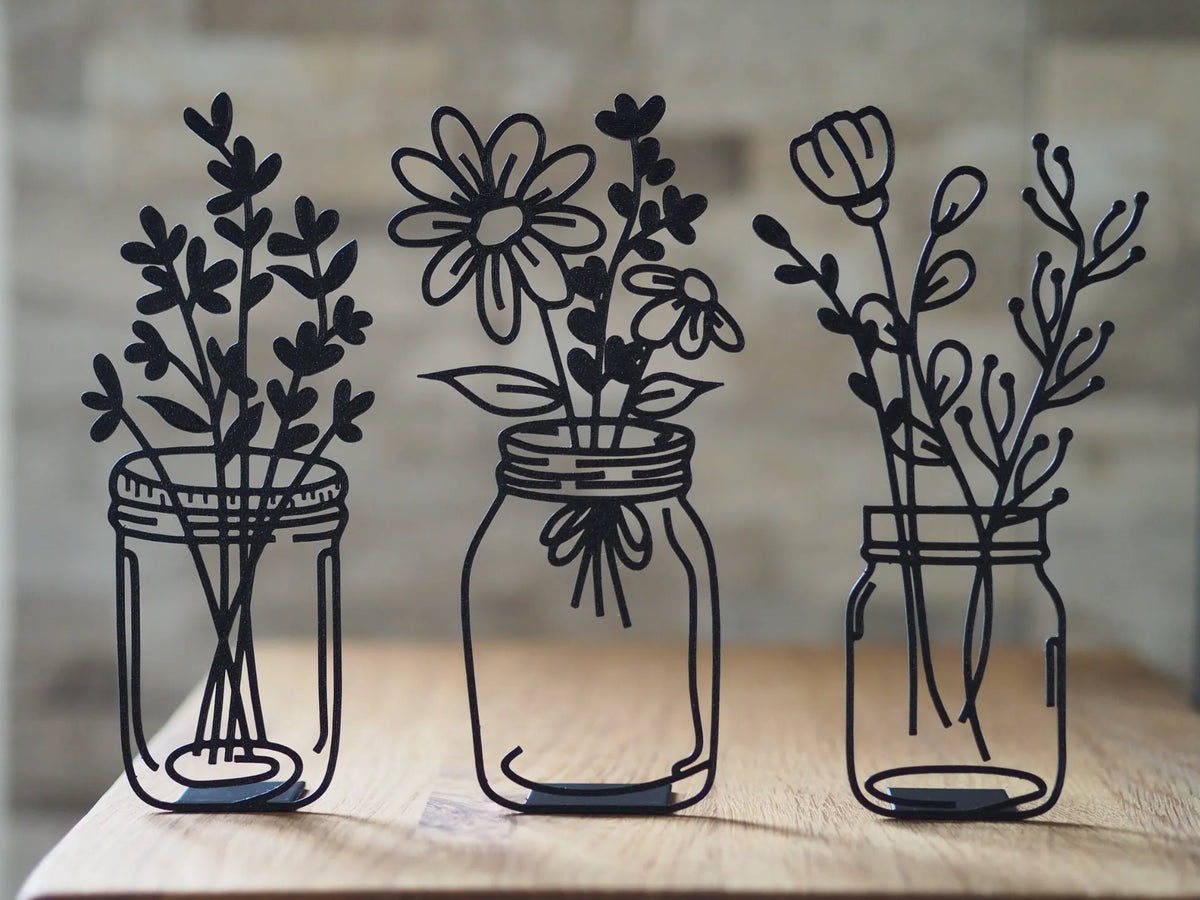 Fleurs dans un bocal - Cadeau Print