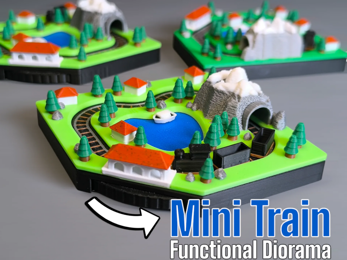 Miniature de train – Diorama fonctionnel - Maquette Print