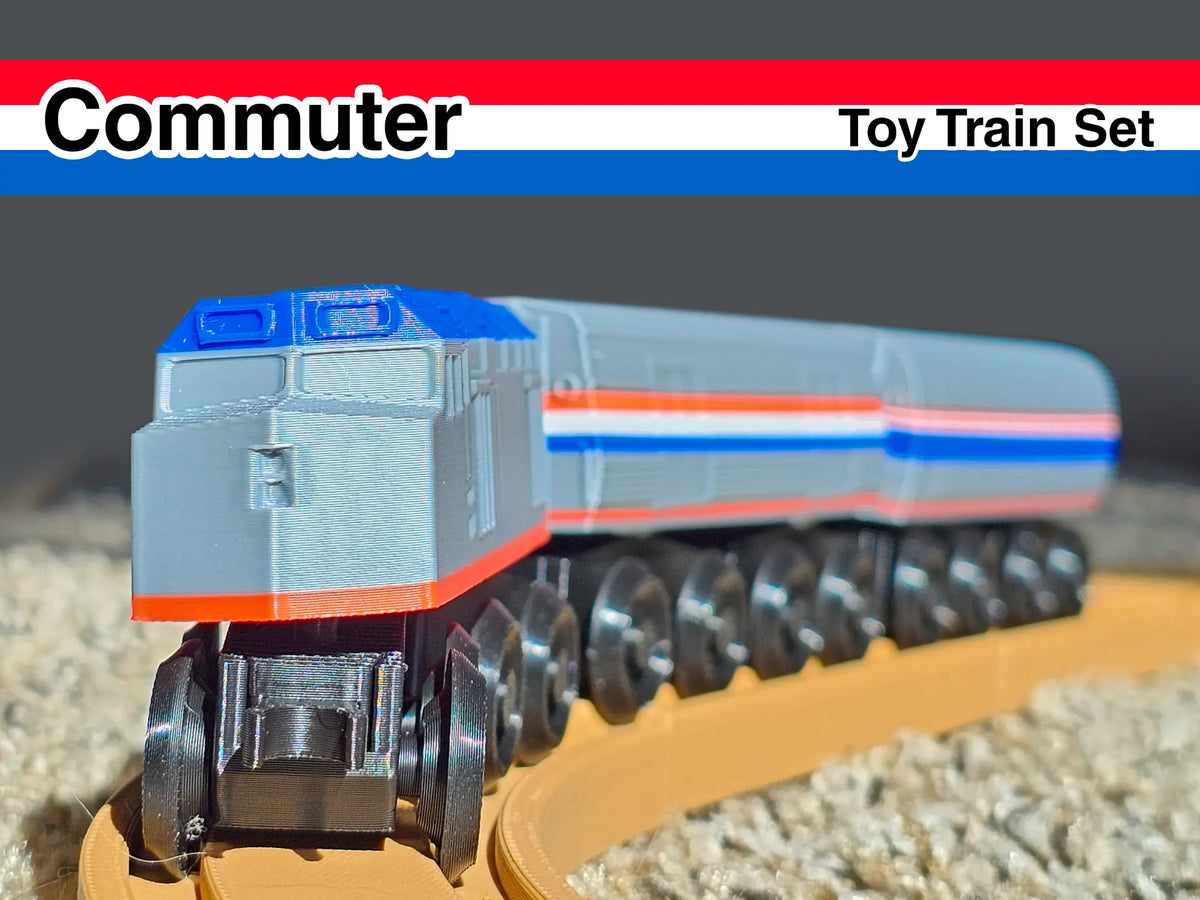 Ensemble de départ de train jouet pour banlieue - Maquette Print