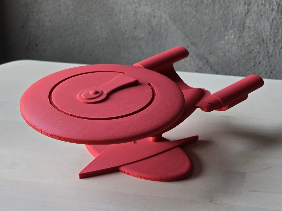L'Enterprise de Star Trek en une seule pièce avec support - Geek Print