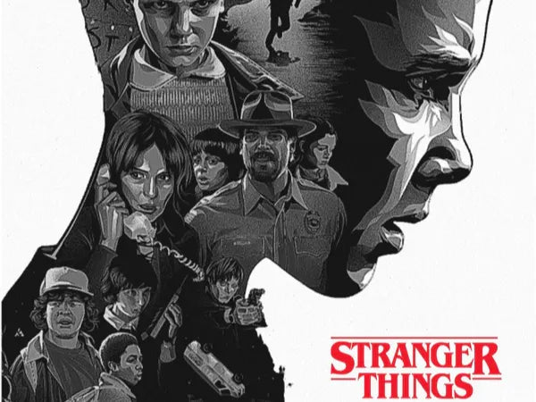 Tête d'Eleven de Stranger Things - Geek Print