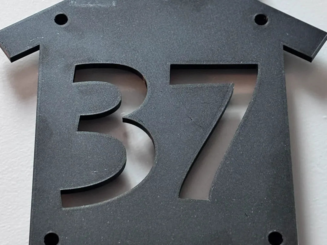 Plaque de numéro de maison (personnalisable) – modèle 2 - NFC Print