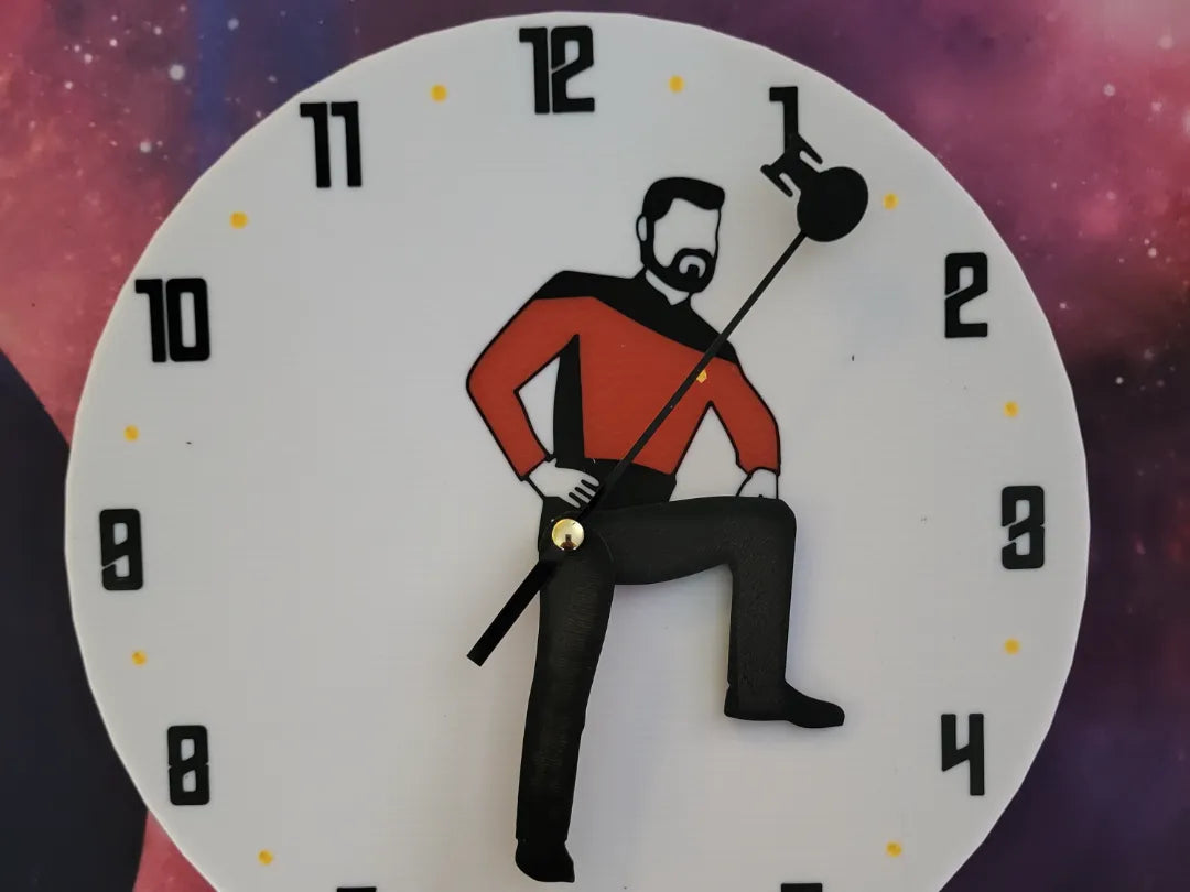 Horloge Star Trek Riker Pose. - Geek Print