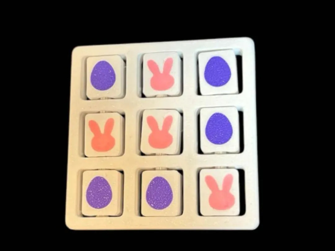 Jeu de morpion lapin de Pâques et œufs, libre vente - Jeux Print
