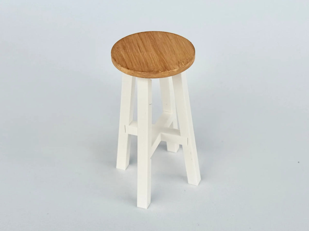 Chaise haute ronde pour maison de poupée à l'échelle 1:6 - Cadeau Print
