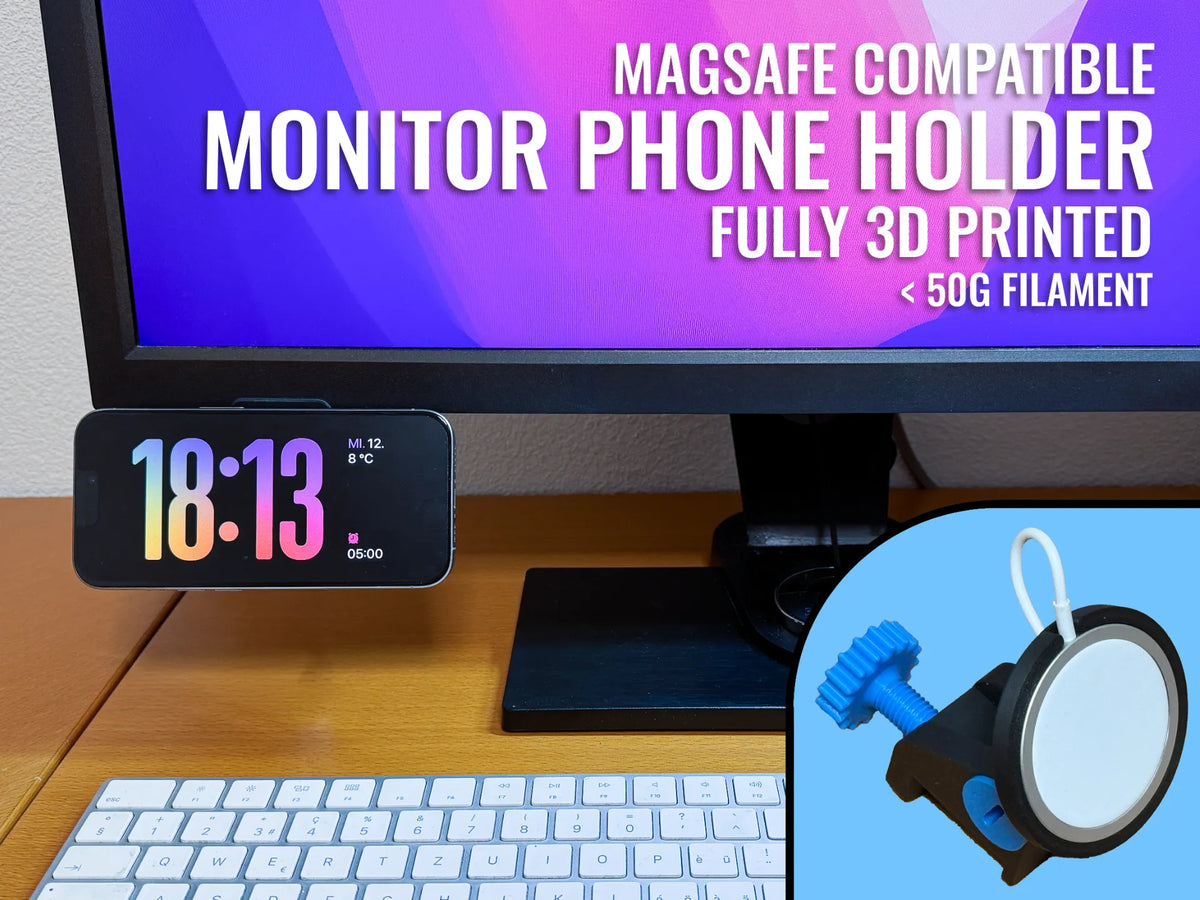 Support Téléphone MagSafe pour Moniteur – Entièrement imprimé en 3D - Tech Print