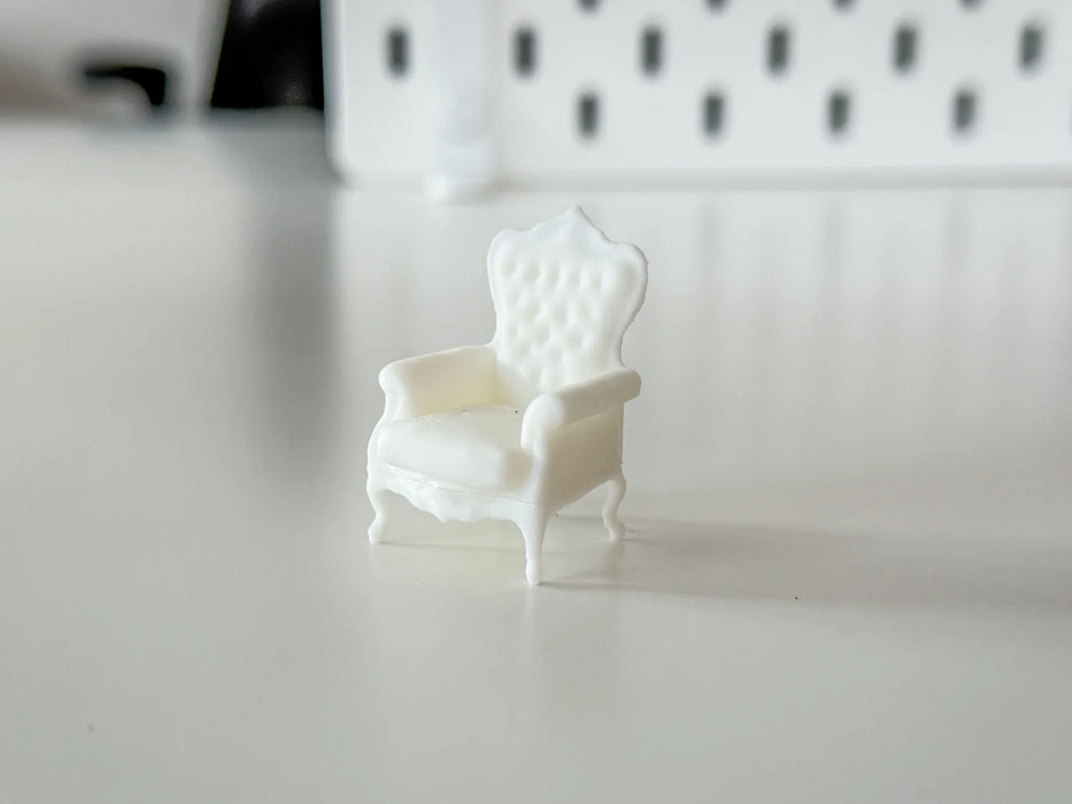 Chaise miniature pour votre diorama / maison de poupée - Cadeau Print