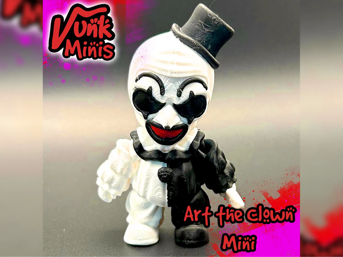 Mini Art le Clown Multicolore Flexible - Art Print