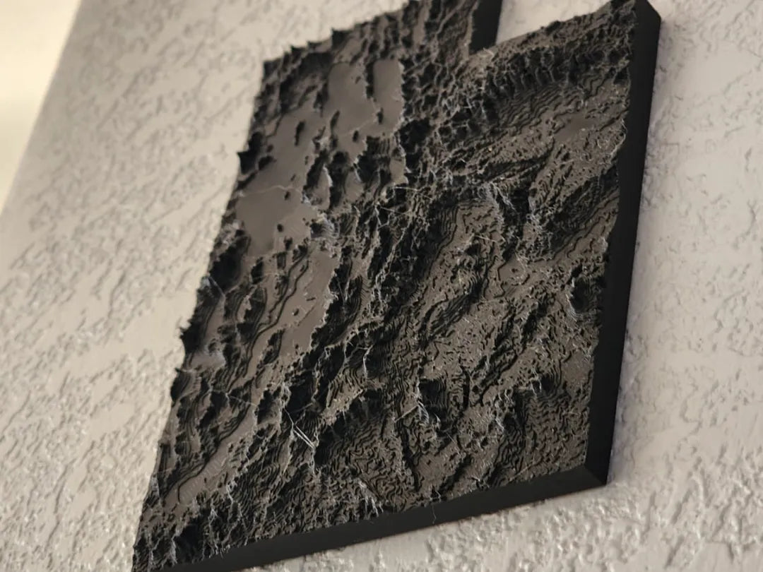 Carte topographique de l'Utah - Science Print