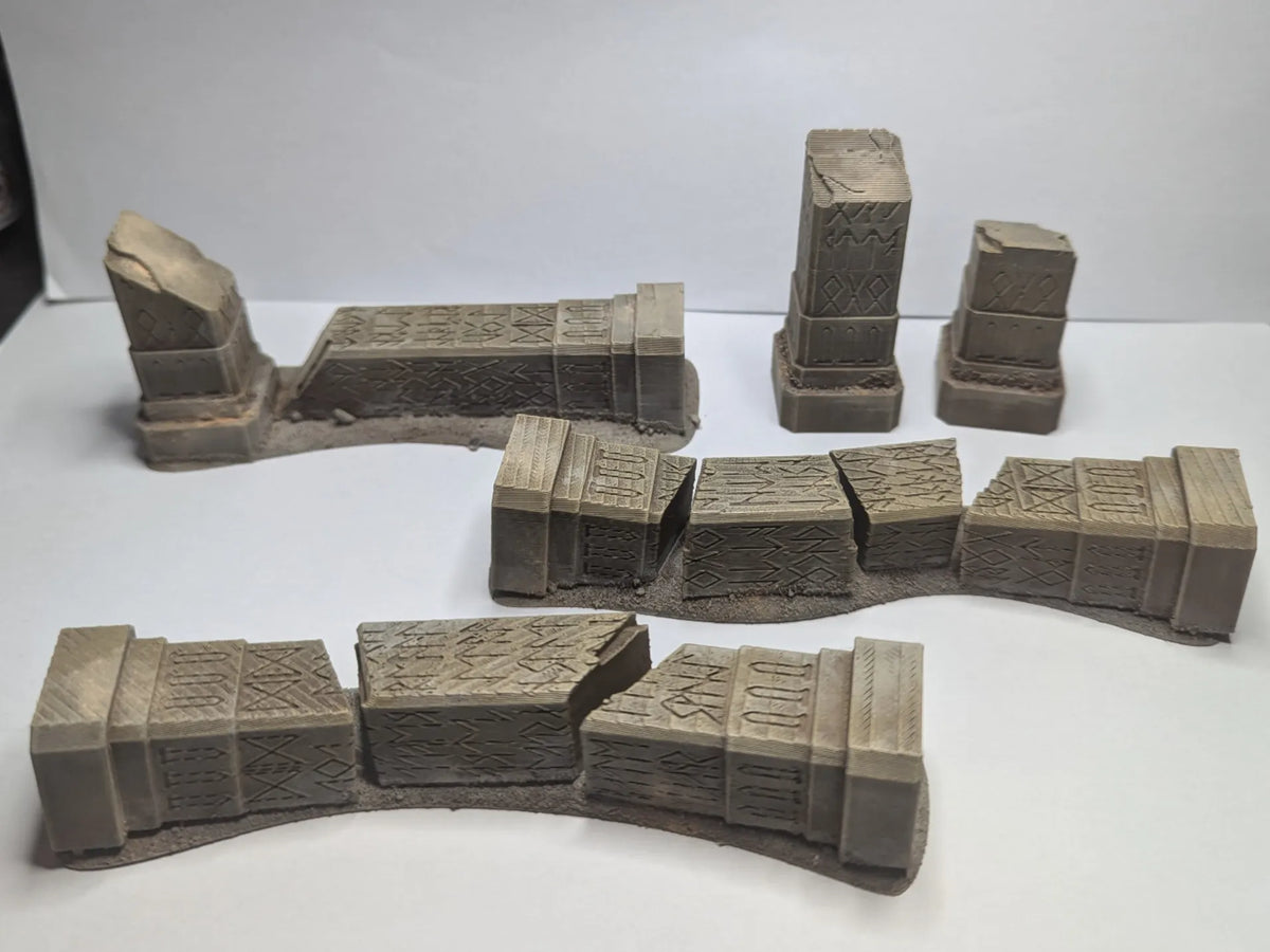 Ruines de colonnes de temple - Maquette Print