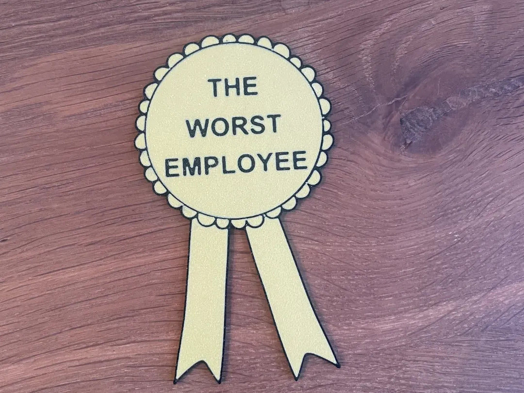 Le prix du pire employé / 2 couleurs / Cadeau professionnel - Cadeau Print
