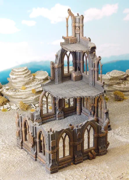 Ruines gothiques de science-fiction - Maquette Print