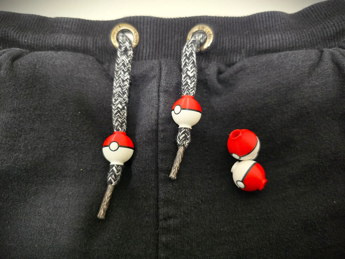 Billes de cordon pour sweat à capuche Pokéball_AMS - Bijoux Print