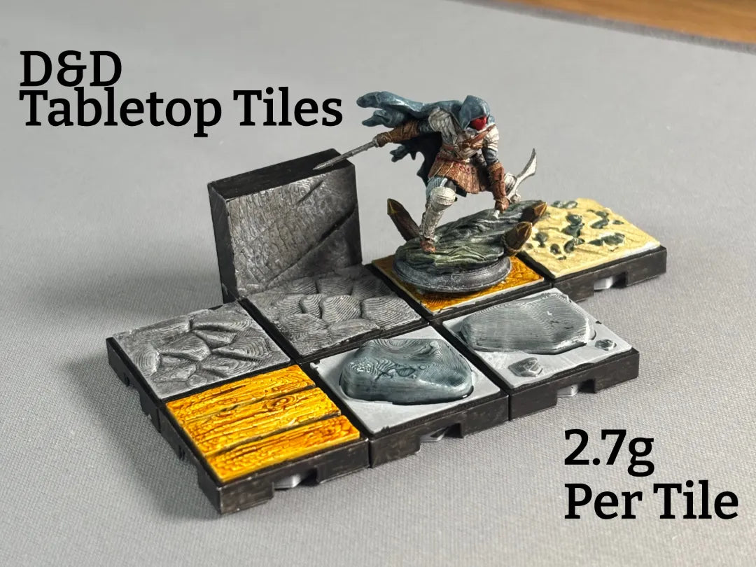 Tuiles de table D&D - Ensemble de terrain modulaire - Jeux Print