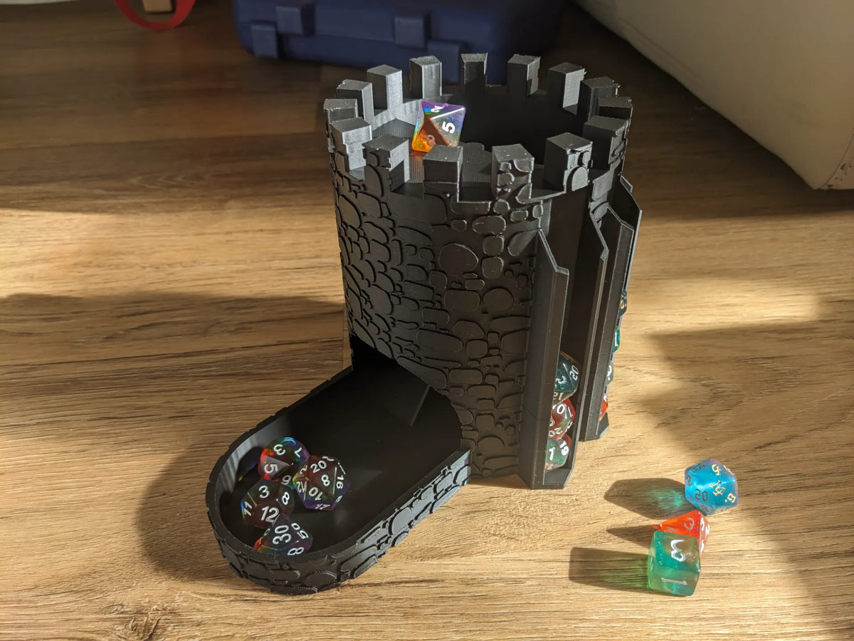 Tour de dés avec emplacements de rangement - Jeux Print