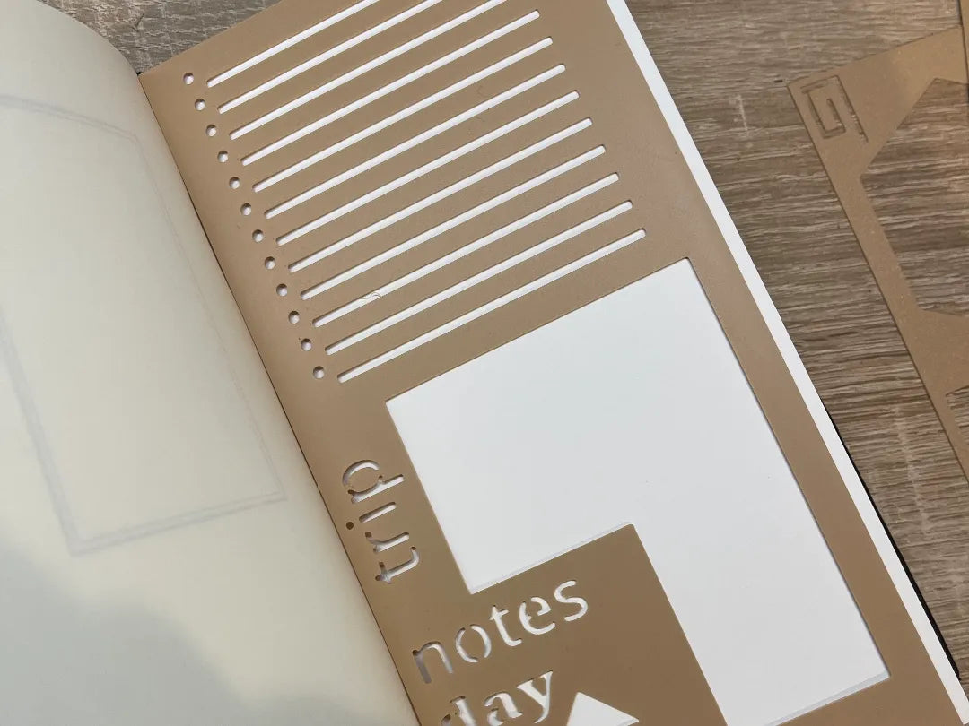 Modèle pour Bullet Journal / Travelers Notebook - Voyage Print