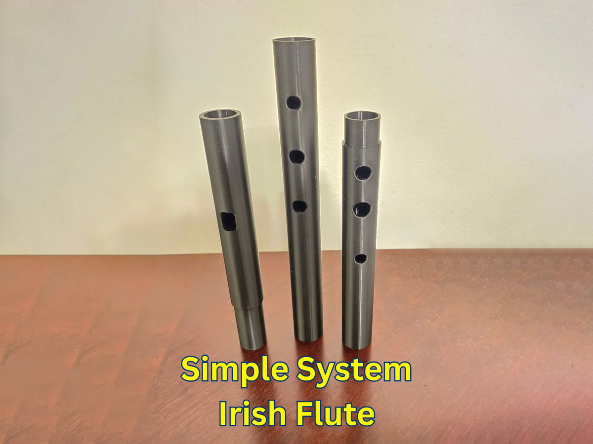 Flûte irlandaise système simple, tonalité de Ré majeur - Music Print