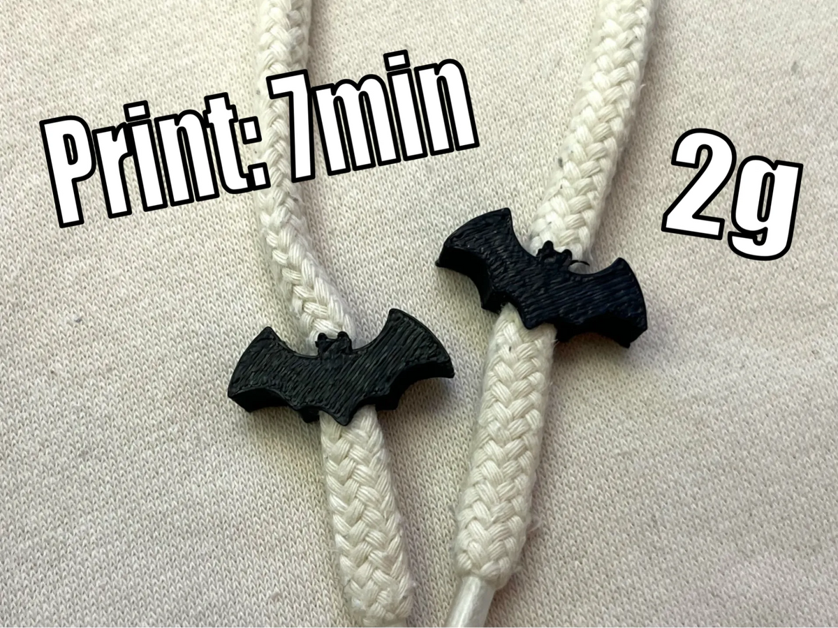 Mini-cordons de sweat à capuche en forme de chauve-souris - Bijoux Print