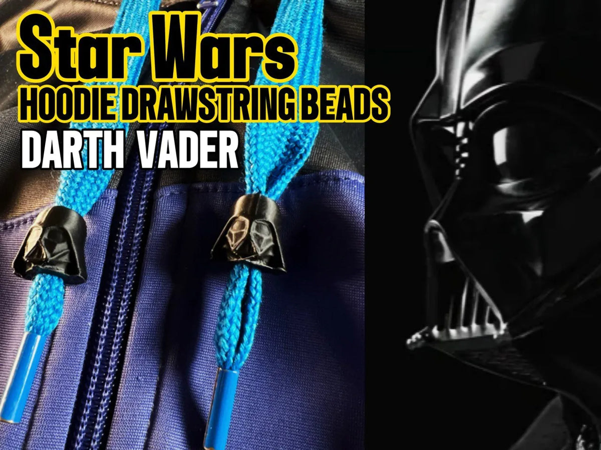 Billes pour cordon de sweat à capuche Dark Vador - Star Wars - Bijoux Print
