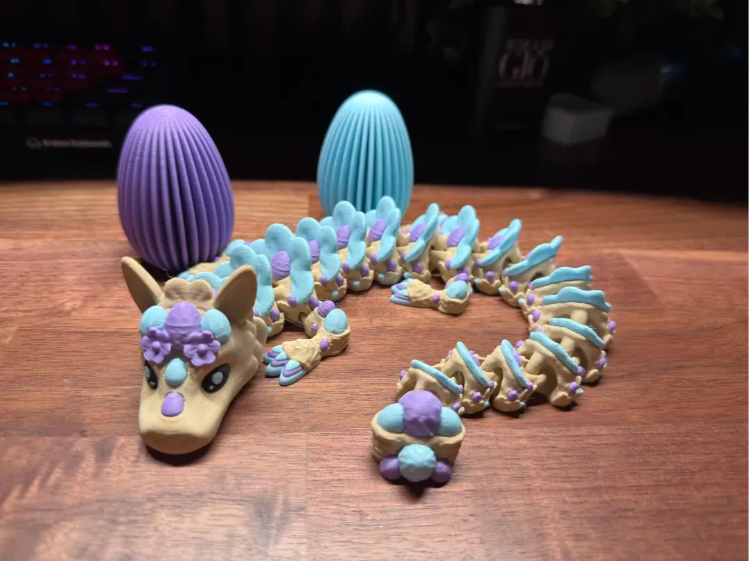Dragon Articulé de Pâques - Jeux Print