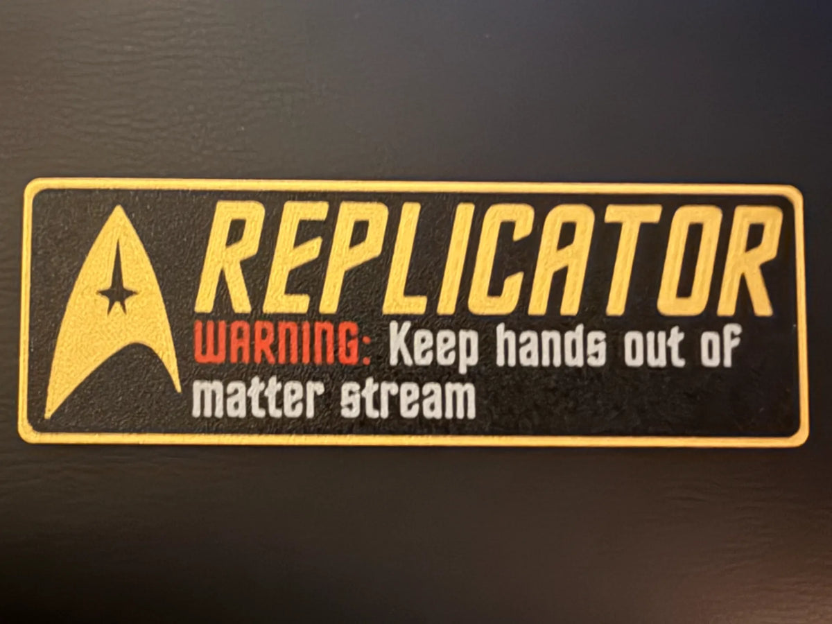 Panneau Réplicateur Star Trek pour imprimante - Geek Print