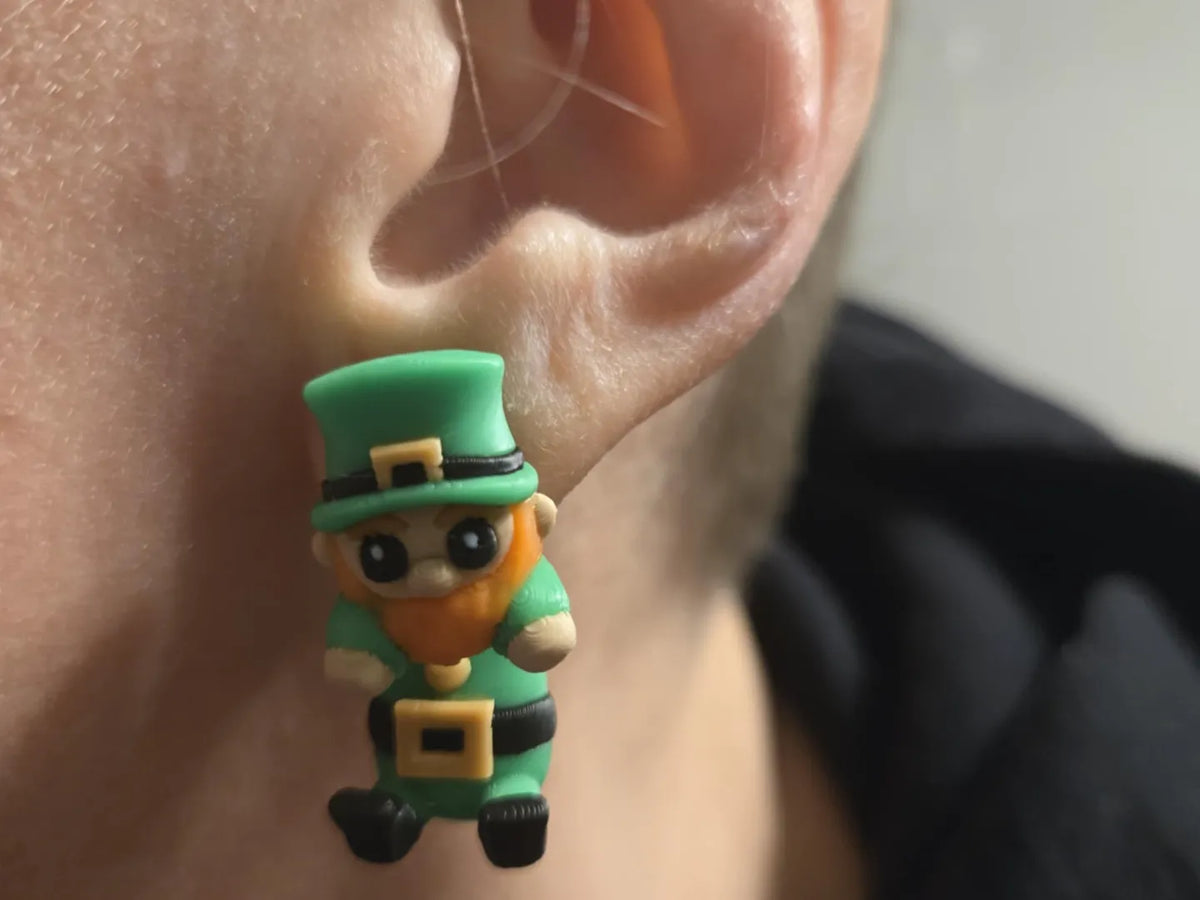 Boucles d'oreilles lutin pour la Saint-Patrick - Fêtes Print